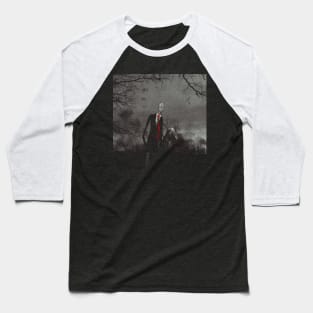 Slender Man Baseball T-Shirt